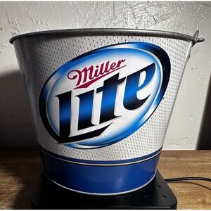RARE Miller Lite Print Get The Home Field Advantage Beer Bucket